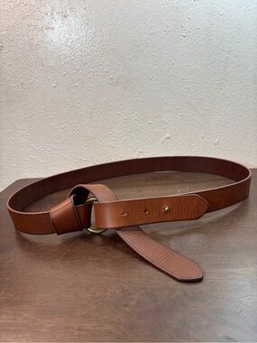 Banana Republic Brown Leather Double-Ring Belt
